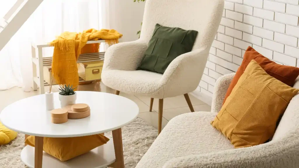 Boucle accent chair styling ideas