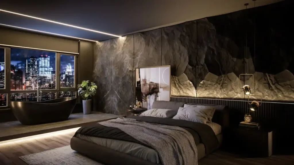 dark wood furniture bedroom ideas