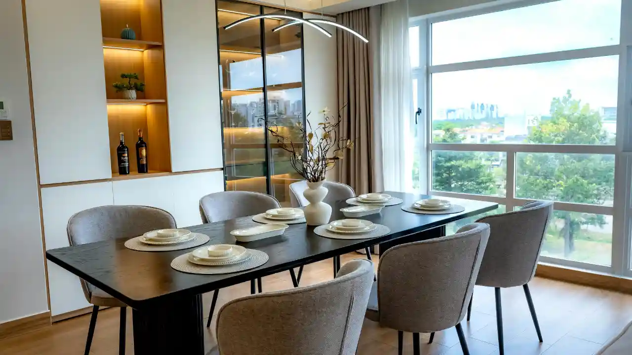 round dining table for small space